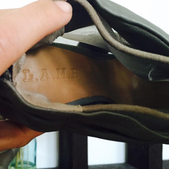 ‼️SOLD‼️L.A.M.B. Platform bootie peep toe heels - Picture 3 of 4