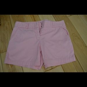 J.Crew pink chino shorts, size 4