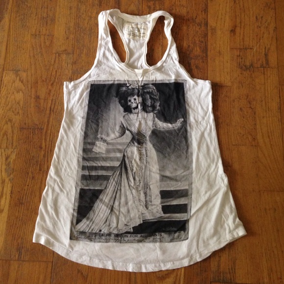 Allsaints skeleton woman tank