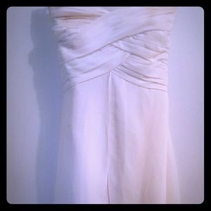 Yellow Chiffon Sweetheart Dress