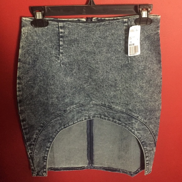 Acid Wash Mini Skirt