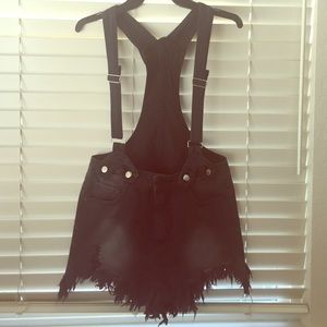 UNIF overall cutoff shorts