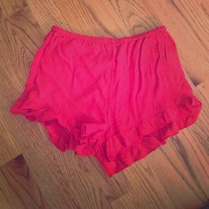 red Fourth of July shorts