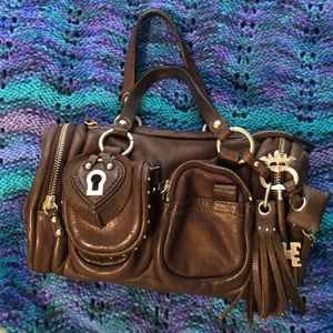 Juicy Couture Brown Leather Purse