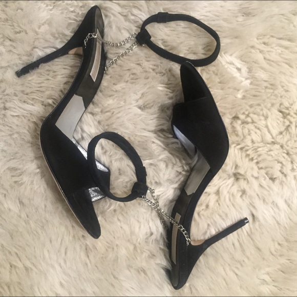 Michael Kors ankle strap open toe heels.