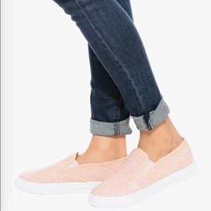 New Pale Pink Slip On Sneakers