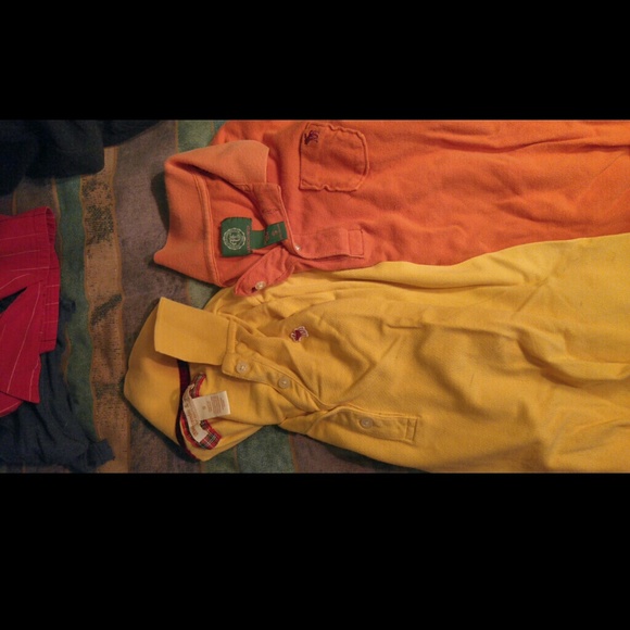 4 name brand sleeved polos - Picture 2 of 3