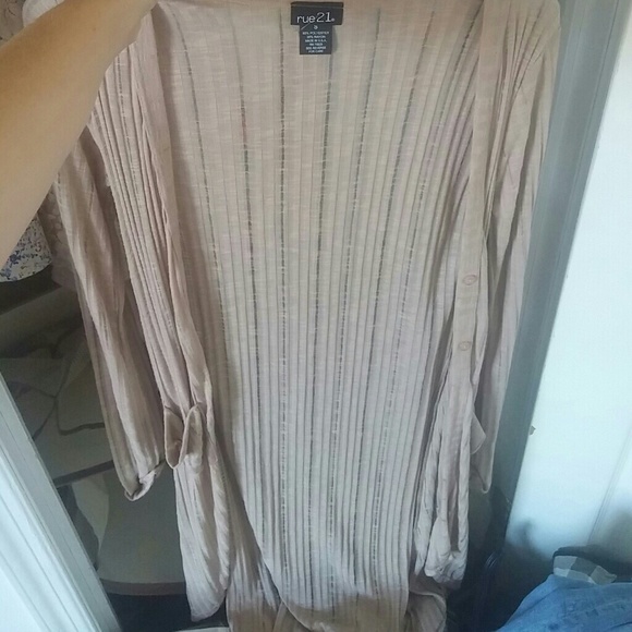 Long sheer light weight cardigan