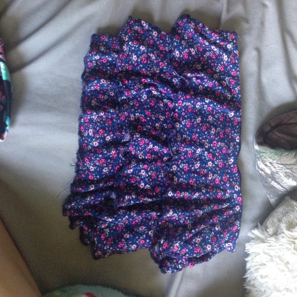 Two floral crop tops
