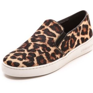 Michael Kors Leopard Slip On Sneakers Flats