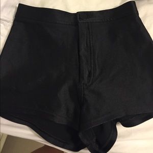 High waisted disco shorts