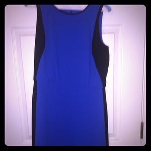 Loft Blue & Black Dress