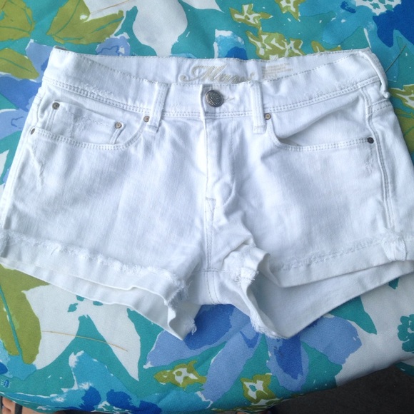 Mavi White Jean Shorts