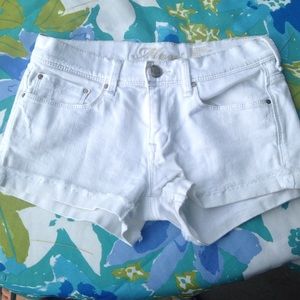 Mavi White Jean Shorts