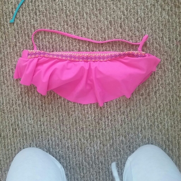 Pink bathing suit top