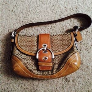 Brown coach bag