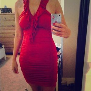Red cocktail dress size medium