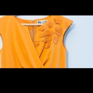 Goldenrod Yellow Mad Men Style Shift Dress