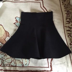 Black mini skirt