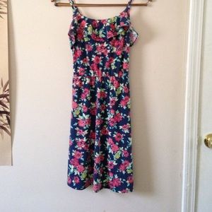 Summer floral halter dress