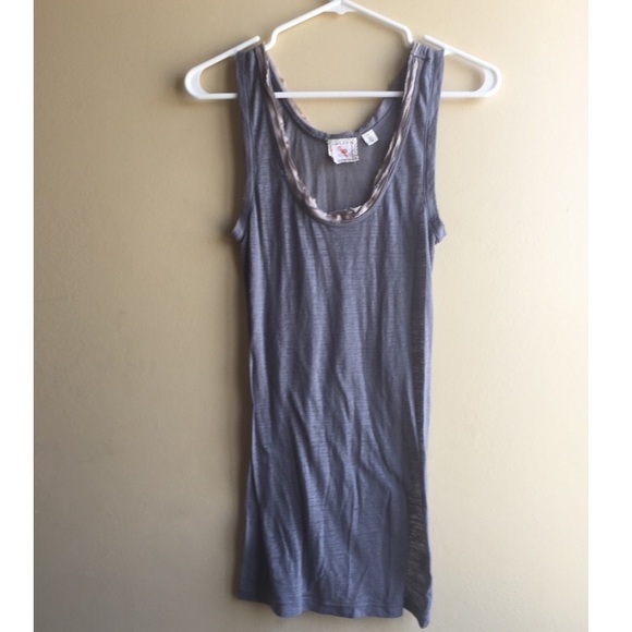 Grey anthropologie tank top