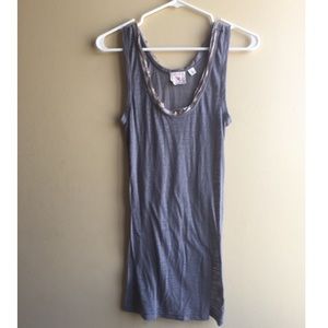 Grey anthropologie tank top