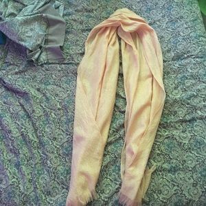Pink gold sparkling scarf