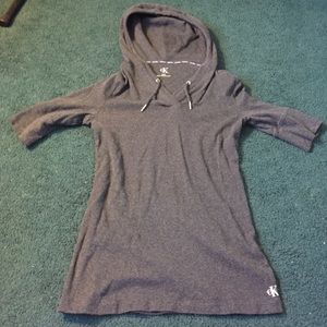 Calvin Klein short sleeve hooded sweater