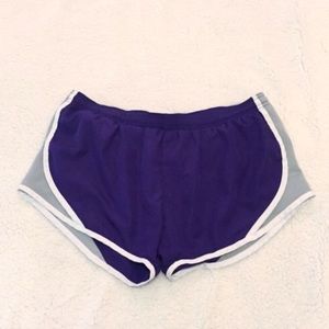 Purple Soffe Track Shorts