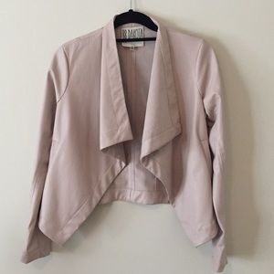 baby pink zipper-less modern motto jacket💀