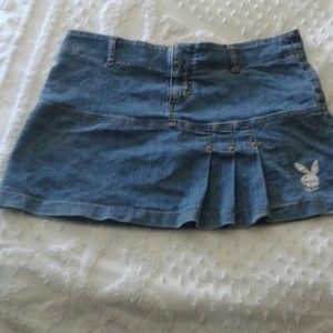 Playboy denim skirt