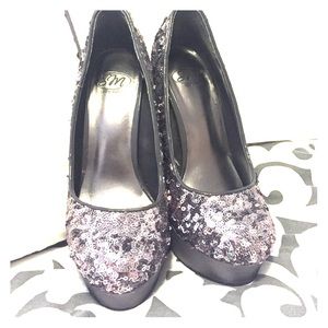 Sequined heels
