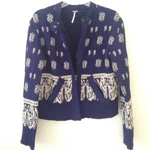 Free People Blue&White Jacket