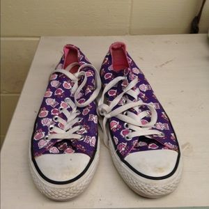 Purple Converse With Owls