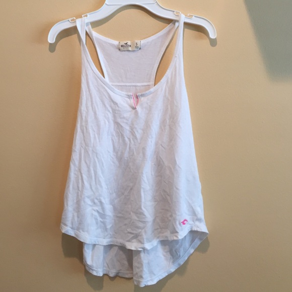 white racerback tank top
