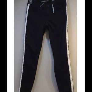 NWT Express Stella Black White Stripe Jean Leggins