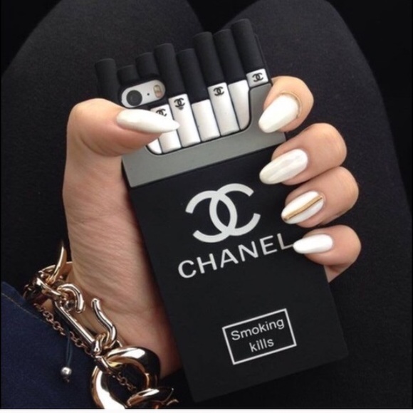 Chanel iPhone 5s Case- Black and White