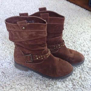 Brown/Gold Studded Boots