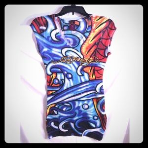 Ed Hardy V-Neck Top