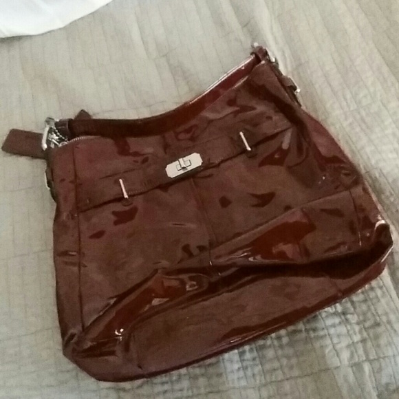 Dark Red Coach Bag