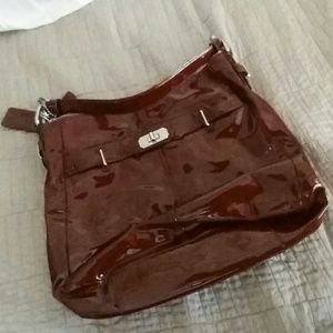 Dark Red Coach Bag