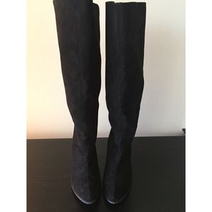 Black suede Forever 21 Knee high boots.