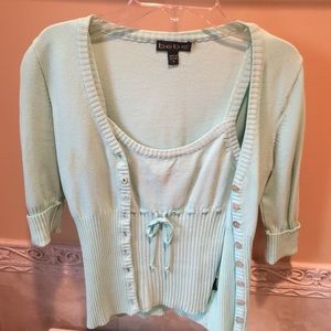 Bebe turquoise twin set