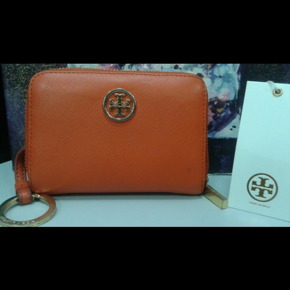 Tory Burch Robinson zip coin case