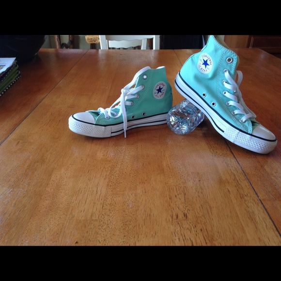 mint high top converse