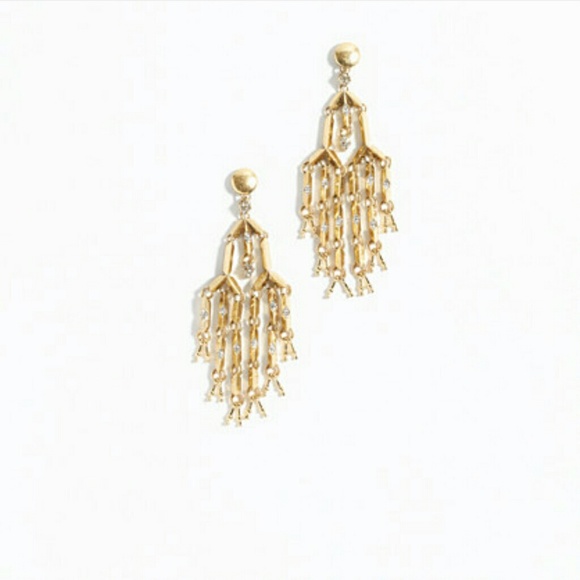 Pavé Droplet Chandelier Earrings