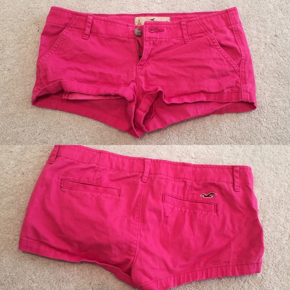 Hot pink hollister shorts