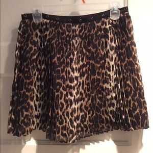 LF Brand Millau Leopard Print Skirt