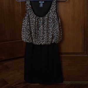 Cheetah dress. ( Wrap around at the bottom)