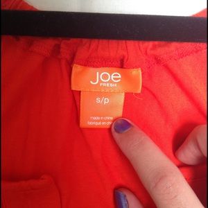 Bright orange maxi dress, originally from JcPenny